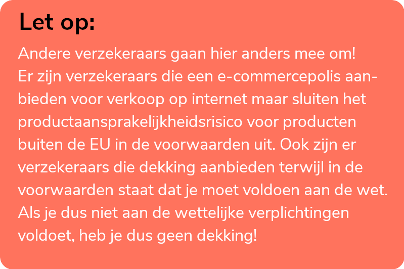 Aansprakelijkheidsverzekering webshops